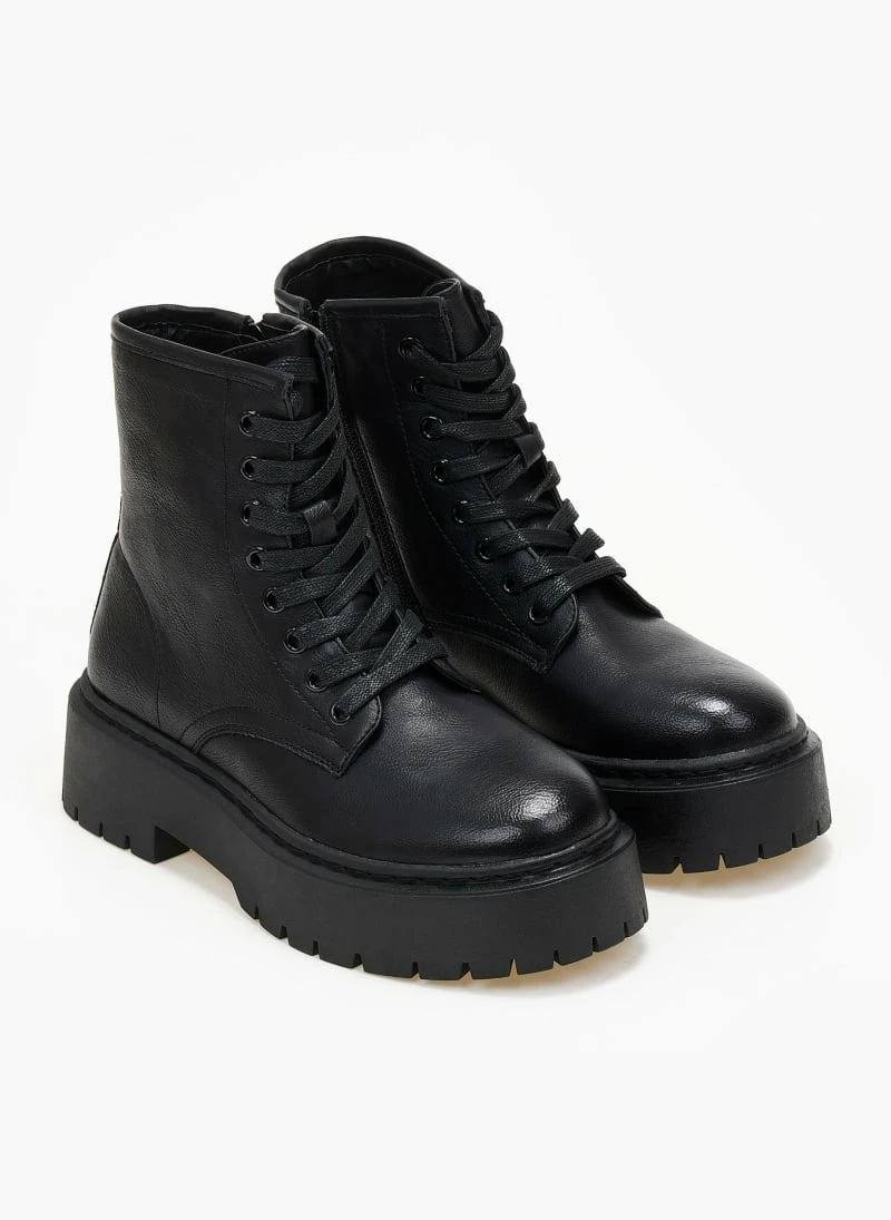 Τοπ 10 👏 The Fashion Project Αρβυλάκια με ψηλή τρακτερωτή σόλα - Μαύρο 😍 7 Τοπ 10 👏 The Fashion Project Αρβυλάκια με ψηλή τρακτερωτή σόλα - Μαύρο 😍 - Image 5