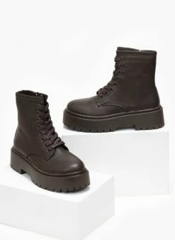 Καλύτερες κριτικές για 🛒 The Fashion Project Αρβυλάκια με ψηλή τρακτερωτή σόλα - Καφέ ❤️ -Μποτάκια Κατάστημα arvulakia me psili trakterwti sola 107951 gwcd