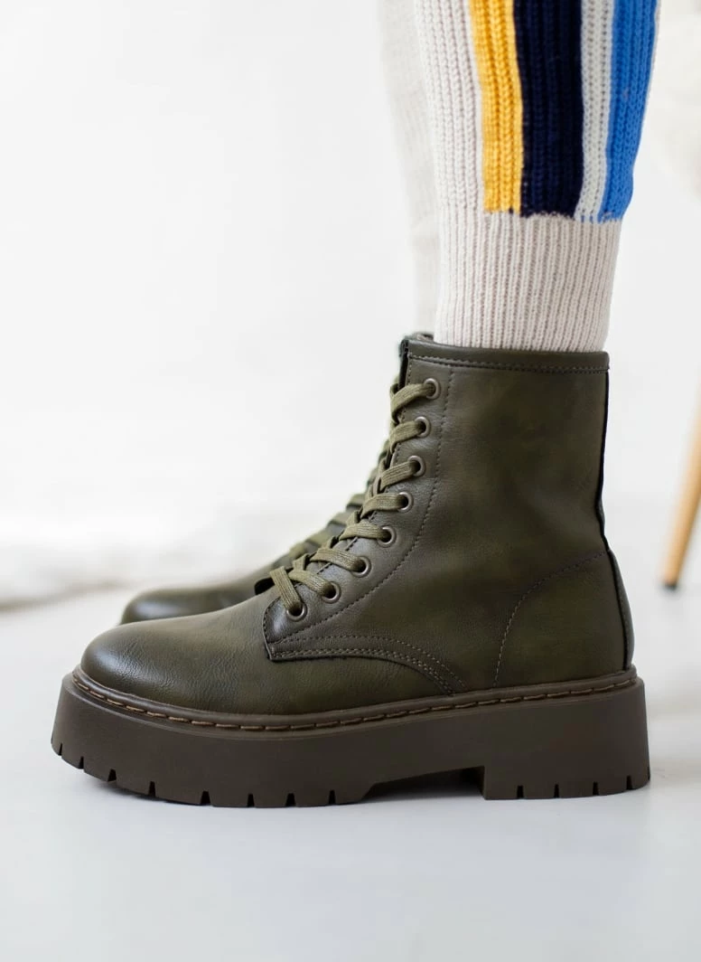 Το φθηνότερο 🎁 The Fashion Project Αρβυλάκια με ψηλή τρακτερωτή σόλα - Λαδί ❤️ 9 Το φθηνότερο 🎁 The Fashion Project Αρβυλάκια με ψηλή τρακτερωτή σόλα - Λαδί ❤️ - Image 7