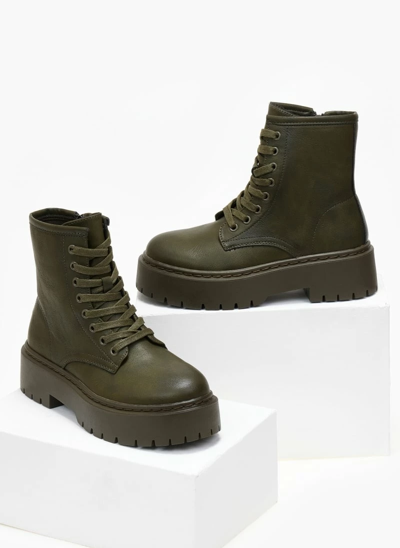 Το φθηνότερο 🎁 The Fashion Project Αρβυλάκια με ψηλή τρακτερωτή σόλα - Λαδί ❤️ 5 Το φθηνότερο 🎁 The Fashion Project Αρβυλάκια με ψηλή τρακτερωτή σόλα - Λαδί ❤️ - Image 3