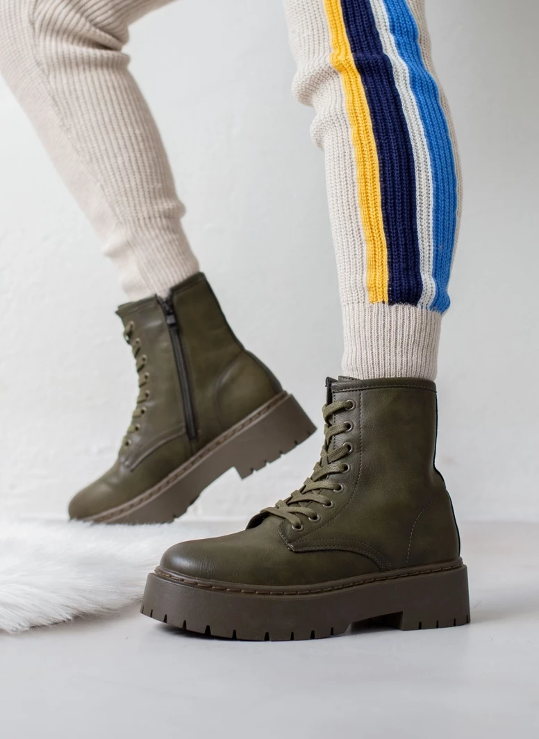 Το φθηνότερο 🎁 The Fashion Project Αρβυλάκια με ψηλή τρακτερωτή σόλα - Λαδί ❤️ 3 Το φθηνότερο 🎁 The Fashion Project Αρβυλάκια με ψηλή τρακτερωτή σόλα - Λαδί ❤️