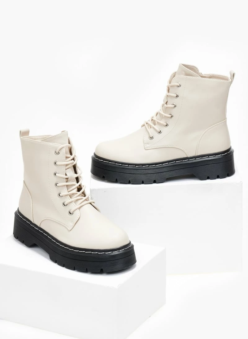 Καλύτερη πώληση 😀 The Fashion Project Αρβυλάκια με ραφή στη σόλα - Μπεζ 🎉 7 Καλύτερη πώληση 😀 The Fashion Project Αρβυλάκια με ραφή στη σόλα - Μπεζ 🎉 - Image 5