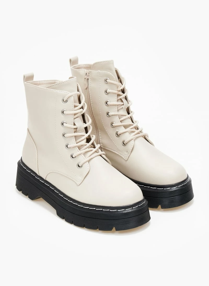 Καλύτερη πώληση 😀 The Fashion Project Αρβυλάκια με ραφή στη σόλα - Μπεζ 🎉 5 Καλύτερη πώληση 😀 The Fashion Project Αρβυλάκια με ραφή στη σόλα - Μπεζ 🎉 - Image 3