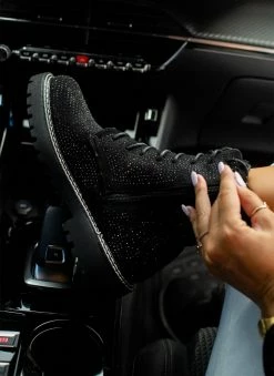 Προώθηση 🔔 The Fashion Project Αρβυλάκια με Strass - Μαύρο 💯 -Μποτάκια Κατάστημα arvulakia me strass 106914 aw2x