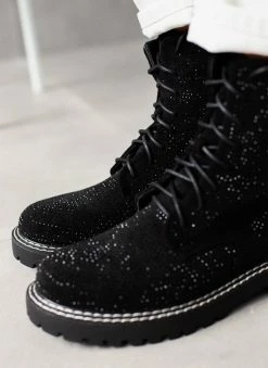 Προώθηση 🔔 The Fashion Project Αρβυλάκια με Strass - Μαύρο 💯 -Μποτάκια Κατάστημα arvulakia me strass 106914 pkrl