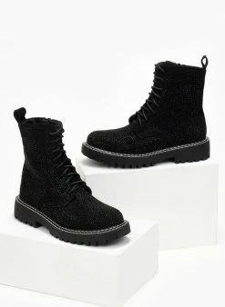 Προώθηση 🔔 The Fashion Project Αρβυλάκια με Strass - Μαύρο 💯 -Μποτάκια Κατάστημα arvulakia me strass 106914 vwuf