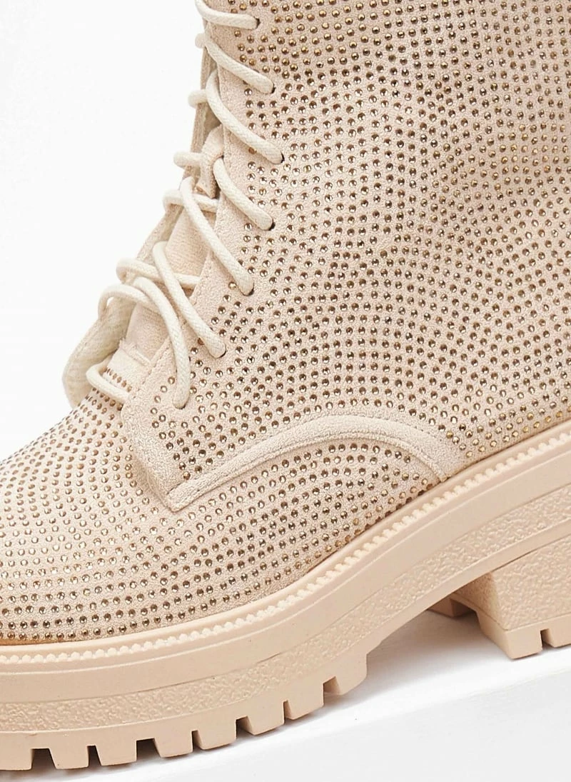 Πολύ καλή προσφορά 🔥 The Fashion Project Αρβυλάκια με Strass - Μπεζ 😀 6 Πολύ καλή προσφορά 🔥 The Fashion Project Αρβυλάκια με Strass - Μπεζ 😀 - Image 4