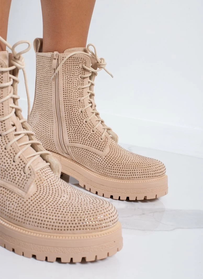 Πολύ καλή προσφορά 🔥 The Fashion Project Αρβυλάκια με Strass - Μπεζ 😀 7 Πολύ καλή προσφορά 🔥 The Fashion Project Αρβυλάκια με Strass - Μπεζ 😀 - Image 5