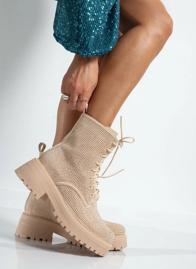 Πολύ καλή προσφορά 🔥 The Fashion Project Αρβυλάκια με Strass - Μπεζ 😀 9 Πολύ καλή προσφορά 🔥 The Fashion Project Αρβυλάκια με Strass - Μπεζ 😀 - Image 7