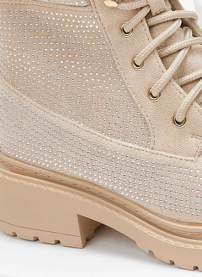 Συμφωνίες 💯 The Fashion Project Αρβυλάκια με Strass και εξωτερικές ραφές - Μπεζ 🎁 7 Συμφωνίες 💯 The Fashion Project Αρβυλάκια με Strass και εξωτερικές ραφές - Μπεζ 🎁 - Image 5