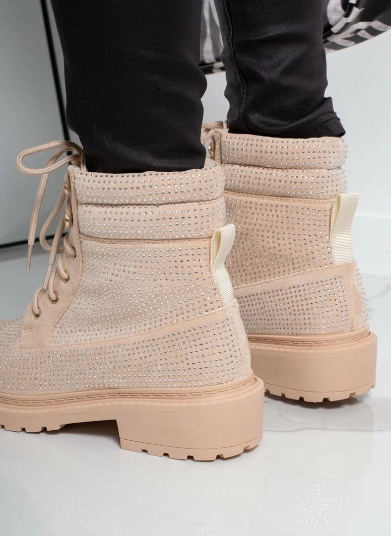 Συμφωνίες 💯 The Fashion Project Αρβυλάκια με Strass και εξωτερικές ραφές - Μπεζ 🎁 6 Συμφωνίες 💯 The Fashion Project Αρβυλάκια με Strass και εξωτερικές ραφές - Μπεζ 🎁 - Image 4