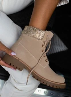 Flash Sale 🥰 The Fashion Project Αρβυλάκια με Strass λεπτομέρειες - Μπεζ ✨ 12 Flash Sale 🥰 The Fashion Project Αρβυλάκια με Strass λεπτομέρειες - Μπεζ ✨ -Μποτάκια Κατάστημα arvulakia me strass leptomereies 106924 25ho