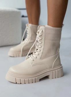 Συμφωνίες 🎉 The Fashion Project Αρβυλάκια με σχέδιο κάλτσα - Μπεζ ⌛