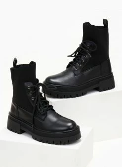 Προώθηση 🔔 The Fashion Project Αρβυλάκια με σχέδιο κάλτσα στη γάμπα - Μαύρο ✔️ 13 Προώθηση 🔔 The Fashion Project Αρβυλάκια με σχέδιο κάλτσα στη γάμπα - Μαύρο ✔️ -Μποτάκια Κατάστημα arvulakia me sxedio kaltsa sti gampa 105845 09jm