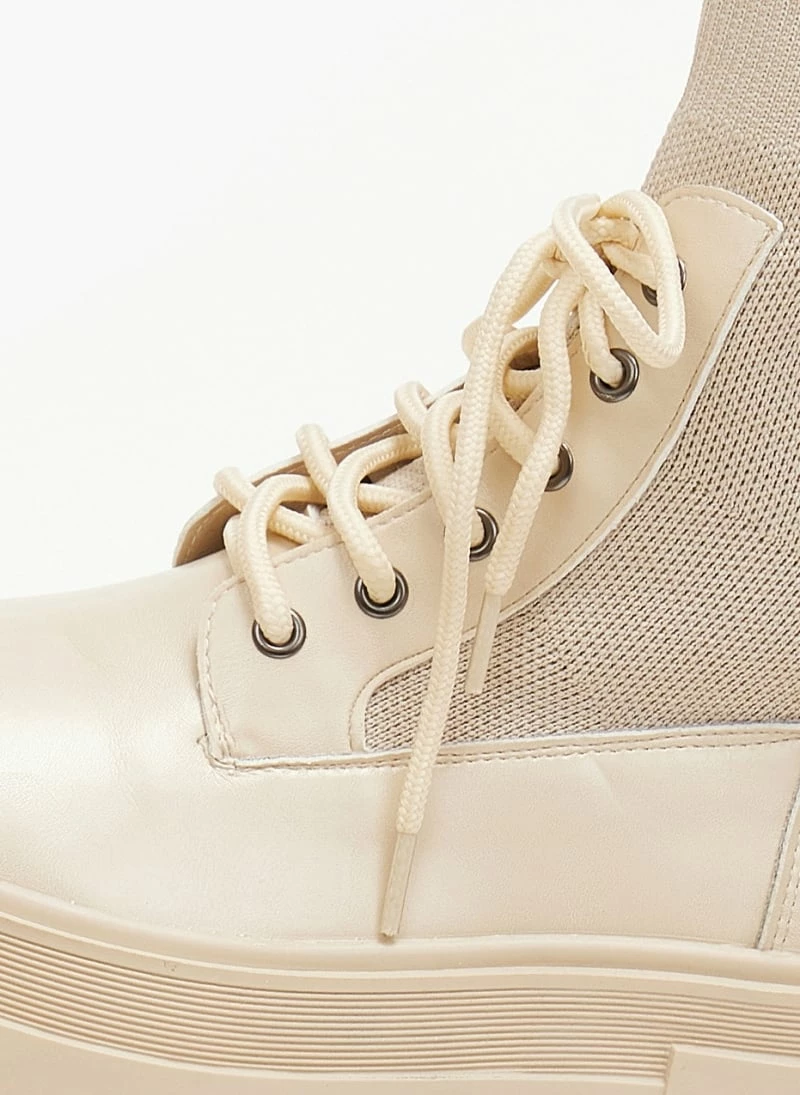 Εξοδος 😀 The Fashion Project Αρβυλάκια με σχέδιο κάλτσα στη γάμπα - Μπεζ ⭐ 7 Εξοδος 😀 The Fashion Project Αρβυλάκια με σχέδιο κάλτσα στη γάμπα - Μπεζ ⭐ - Image 5