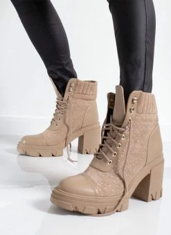 ΧΟΝΔΡΙΚΟ ΕΜΠΟΡΙΟ 🎉 The Fashion Project Αρβυλάκια με τακούνι και τρουκς - Τάουπε ✨