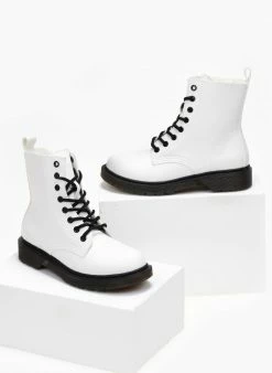 Εκπτωση 🎉 The Fashion Project Αρβυλάκια με τρακτερωτή σόλα - Λευκό 🎉 9 Εκπτωση 🎉 The Fashion Project Αρβυλάκια με τρακτερωτή σόλα - Λευκό 🎉 -Μποτάκια Κατάστημα arvulakia me trakterwti sola 108446 p75g