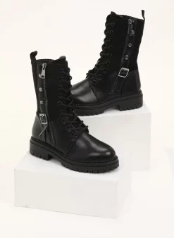 Αγορά 👍 The Fashion Project Αρβυλάκια με ζωνάκι και φερμουάρ - Μαύρο 👍 -Μποτάκια Κατάστημα arvulakia me zwnaki kai fermouar 96996 amjr