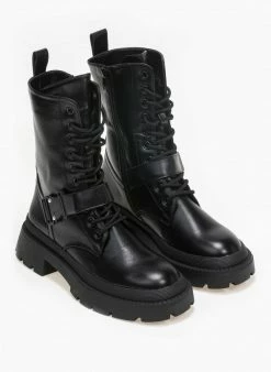 Πολύ καλή προσφορά ✨ The Fashion Project Αρβυλάκια με ζωνάκι και κλιπ κούμπωμα - Μαύρο ❤️ -Μποτάκια Κατάστημα arvulakia me zwnaki kai klip koumpwma 95774 l8xl