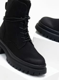 Πολύ καλή προσφορά 🔔 The Fashion Project Αρβυλάκια Suede με καπιτονέ σχέδιο - Μαύρο 😍 -Μποτάκια Κατάστημα arvulakia suede me kapitone sxedio 108475 k4af