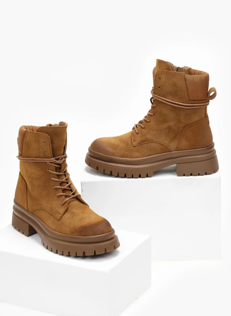 ΧΟΝΔΡΙΚΟ ΕΜΠΟΡΙΟ 😍 The Fashion Project Αρβυλάκια Suede με καπιτονέ σχέδιο - Κάμελ 🔔 7 ΧΟΝΔΡΙΚΟ ΕΜΠΟΡΙΟ 😍 The Fashion Project Αρβυλάκια Suede με καπιτονέ σχέδιο - Κάμελ 🔔 - Image 5