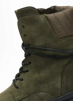 Εξοδος 🛒 The Fashion Project Αρβυλάκια Suede με καπιτονέ σχέδιο - Λαδί 🔔 11 Εξοδος 🛒 The Fashion Project Αρβυλάκια Suede με καπιτονέ σχέδιο - Λαδί 🔔 -Μποτάκια Κατάστημα arvulakia suede me kapitone sxedio 108477 k552