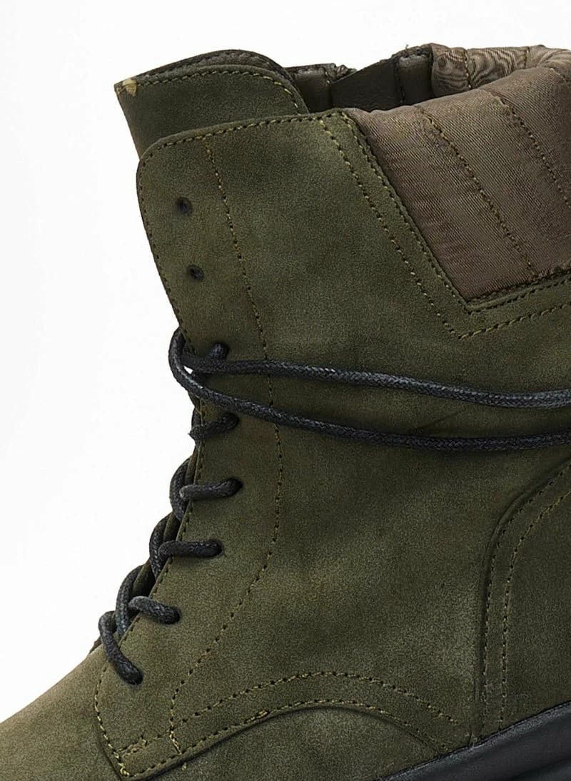 Εξοδος 🛒 The Fashion Project Αρβυλάκια Suede με καπιτονέ σχέδιο - Λαδί 🔔 5 Εξοδος 🛒 The Fashion Project Αρβυλάκια Suede με καπιτονέ σχέδιο - Λαδί 🔔 - Image 3