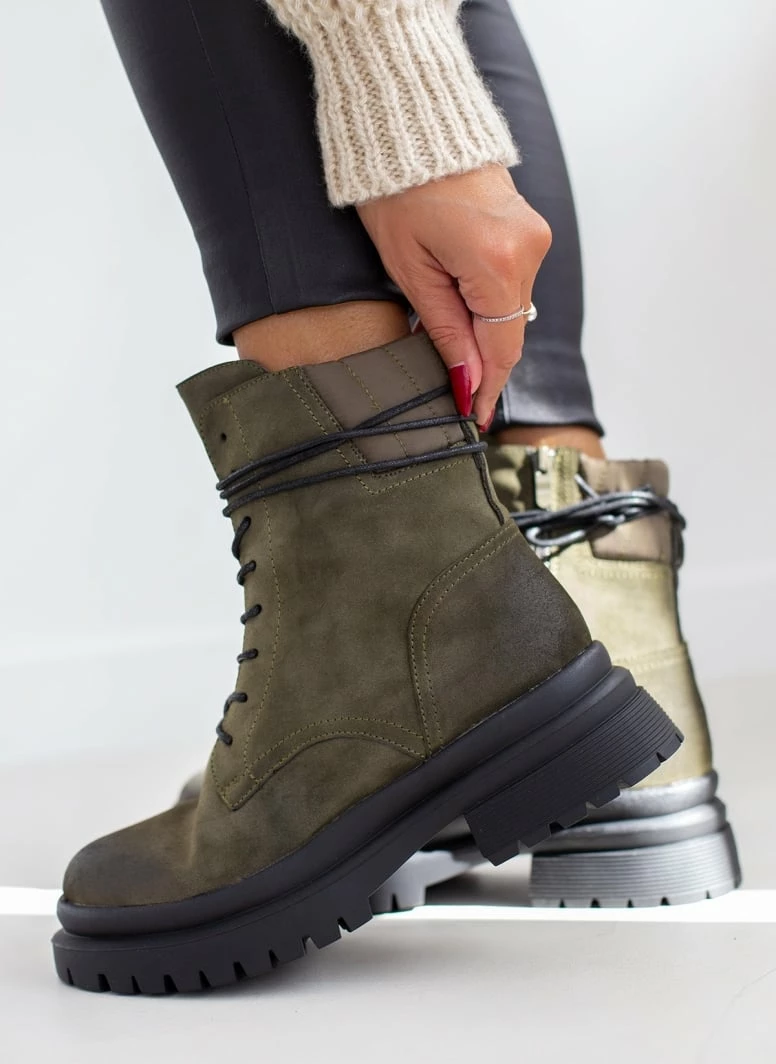 Εξοδος 🛒 The Fashion Project Αρβυλάκια Suede με καπιτονέ σχέδιο - Λαδί 🔔 9 Εξοδος 🛒 The Fashion Project Αρβυλάκια Suede με καπιτονέ σχέδιο - Λαδί 🔔 - Image 7