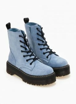 ΧΟΝΔΡΙΚΟ ΕΜΠΟΡΙΟ ✨ The Fashion Project Αρβυλάκια Suede με ψηλή τρακτερωτή σόλα - Ραφ 🎁 -Μποτάκια Κατάστημα arvulakia suede me psili trakterwti sola 105965 muy8