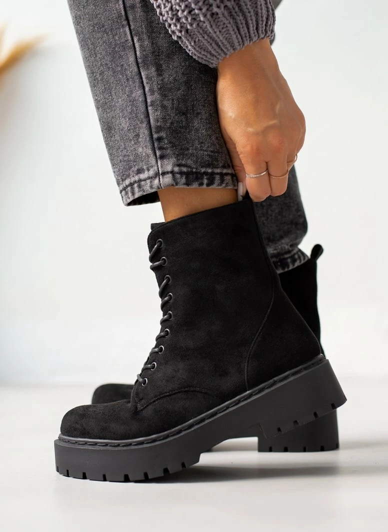 Flash Sale 🤩 The Fashion Project Αρβυλάκια Suede με ραφή στη σόλα - Μαύρο 🤩 6 Flash Sale 🤩 The Fashion Project Αρβυλάκια Suede με ραφή στη σόλα - Μαύρο 🤩 - Image 4