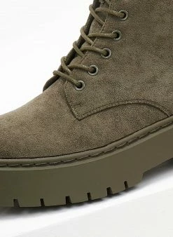 Ολοκαίνουργιο 🔔 The Fashion Project Αρβυλάκια Suede με ραφή στη σόλα - Χακί 😉 11 Ολοκαίνουργιο 🔔 The Fashion Project Αρβυλάκια Suede με ραφή στη σόλα - Χακί 😉 -Μποτάκια Κατάστημα arvulakia suede me rafi sti sola 106476 c239