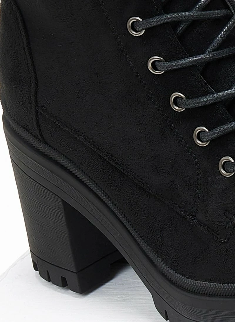 Συμφωνίες 🧨 The Fashion Project Αρβυλάκια Suede με τρακτερωτή σόλα - Μαύρο 😉 5 Συμφωνίες 🧨 The Fashion Project Αρβυλάκια Suede με τρακτερωτή σόλα - Μαύρο 😉 - Image 3