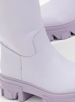 Προώθηση 💯 The Fashion Project Μποτάκια Biker με Chunky σόλα - Λιλά 😍 13 Προώθηση 💯 The Fashion Project Μποτάκια Biker με Chunky σόλα - Λιλά 😍 -Μποτάκια Κατάστημα basic chunky mpotakia 97208 1bd2