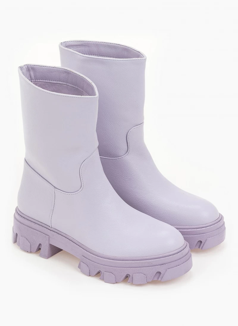 Προώθηση 💯 The Fashion Project Μποτάκια Biker με Chunky σόλα - Λιλά 😍 8 Προώθηση 💯 The Fashion Project Μποτάκια Biker με Chunky σόλα - Λιλά 😍 - Image 6