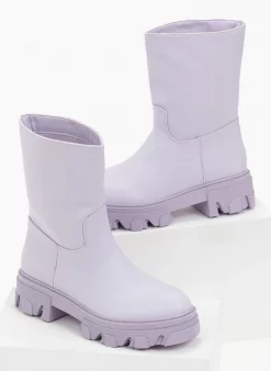 Προώθηση 💯 The Fashion Project Μποτάκια Biker με Chunky σόλα - Λιλά 😍 11 Προώθηση 💯 The Fashion Project Μποτάκια Biker με Chunky σόλα - Λιλά 😍 -Μποτάκια Κατάστημα basic chunky mpotakia 97208 eweb