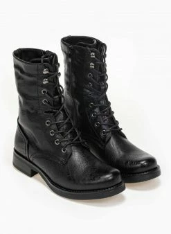 Best Pirce 😍 The Fashion Project Αρβυλάκια Basic με κορδόνια - Μαύρο 👏 -Μποτάκια Κατάστημα basic mpotakia me kordonia 94244 0kow