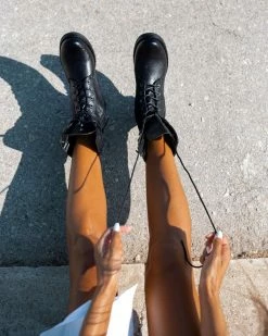 Best Pirce 😍 The Fashion Project Αρβυλάκια Basic με κορδόνια - Μαύρο 👏 -Μποτάκια Κατάστημα basic mpotakia me kordonia 94244 kkr7