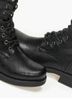 Best Pirce 😍 The Fashion Project Αρβυλάκια Basic με κορδόνια - Μαύρο 👏 -Μποτάκια Κατάστημα basic mpotakia me kordonia 94244 llzn