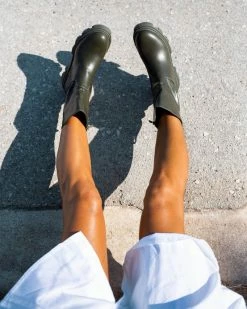 Συμφωνίες 🛒 The Fashion Project Μποτάκια Biker με Chunky σόλα - Χακί 😀 -Μποτάκια Κατάστημα casual mpotakia me chunky sola 94276 737b