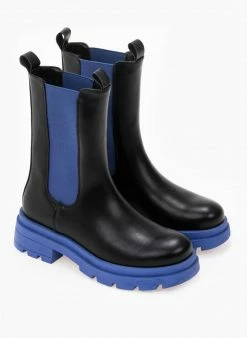 Πολύ καλή προσφορά ✨ The Fashion Project Μποτάκια Chelsea με διχρωμία - Μπλε 🎁 -Μποτάκια Κατάστημα chelsea mpotakia me dixrwmia 97657 6i9x