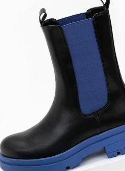 Πολύ καλή προσφορά ✨ The Fashion Project Μποτάκια Chelsea με διχρωμία - Μπλε 🎁 -Μποτάκια Κατάστημα chelsea mpotakia me dixrwmia 97657 lh7f