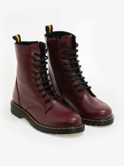 Προώθηση 👏 Estil αρβυλάκια με εξωτερική ραφή στη σόλα - Μπορντό ⭐ -Μποτάκια Κατάστημα estil arvulakia me ekswteriki rafi sti sola 83471 dc6x