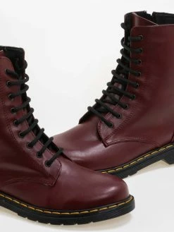 Προώθηση 👏 Estil αρβυλάκια με εξωτερική ραφή στη σόλα - Μπορντό ⭐ -Μποτάκια Κατάστημα estil arvulakia me ekswteriki rafi sti sola 83471 oclh