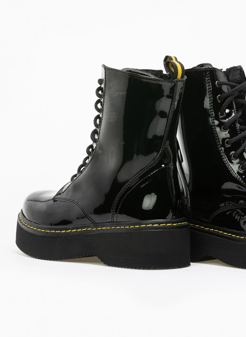 Η καλύτερη συμφωνία 😍 Estil λουστρίνι αρβυλάκια με κίτρινη ραφή - Μαύρο 👍 5 Η καλύτερη συμφωνία 😍 Estil λουστρίνι αρβυλάκια με κίτρινη ραφή - Μαύρο 👍 - Image 3