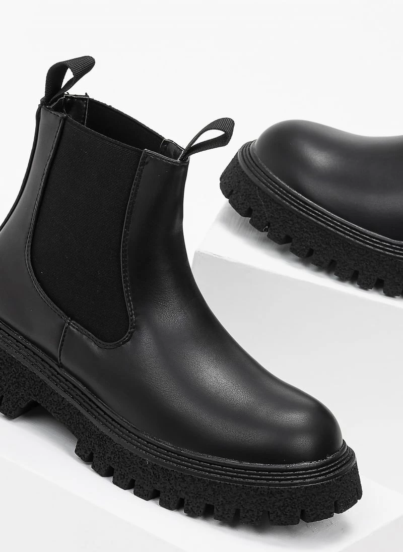 Flash Sale 😍 The Fashion Project Μποτάκια αστραγάλου Chelsea - Μαύρο 😍 6 Flash Sale 😍 The Fashion Project Μποτάκια αστραγάλου Chelsea - Μαύρο 😍 - Image 4