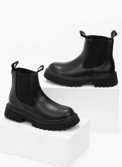 Flash Sale 😍 The Fashion Project Μποτάκια αστραγάλου Chelsea - Μαύρο 😍 8 Flash Sale 😍 The Fashion Project Μποτάκια αστραγάλου Chelsea - Μαύρο 😍 -Μποτάκια Κατάστημα isia mpotakia astragalou me lastixo 98964 kovc