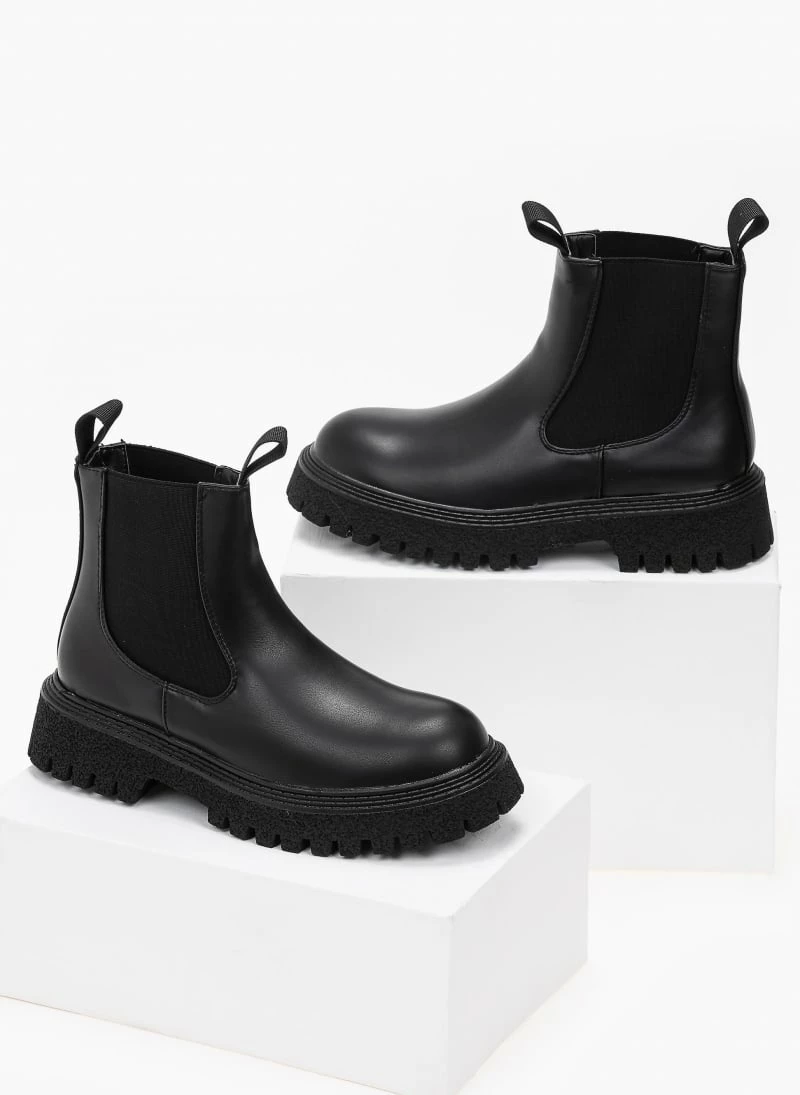 Flash Sale 😍 The Fashion Project Μποτάκια αστραγάλου Chelsea - Μαύρο 😍 5 Flash Sale 😍 The Fashion Project Μποτάκια αστραγάλου Chelsea - Μαύρο 😍 - Image 3