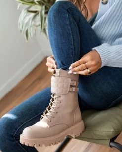 Συμφωνίες ⭐ The Fashion Project Αρβυλάκια με καπιτονέ λεπτομέρεια - Nude ❤️ -Μποτάκια Κατάστημα mat arvulakia me kapitone leptomereia 95365 z9hr