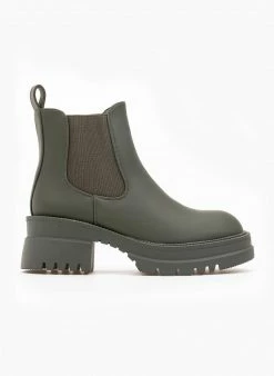 Αγορά 🧨 The Fashion Project Μποτάκια αστραγάλου ματ Chelsea - Χακί 🥰