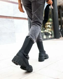 Best Pirce 👍 The Fashion Project Μποτάκια Chelsea ματ με αλυσίδα - Μαύρο 🎁 -Μποτάκια Κατάστημα mat mpotakia me alusida 95298 5ai9